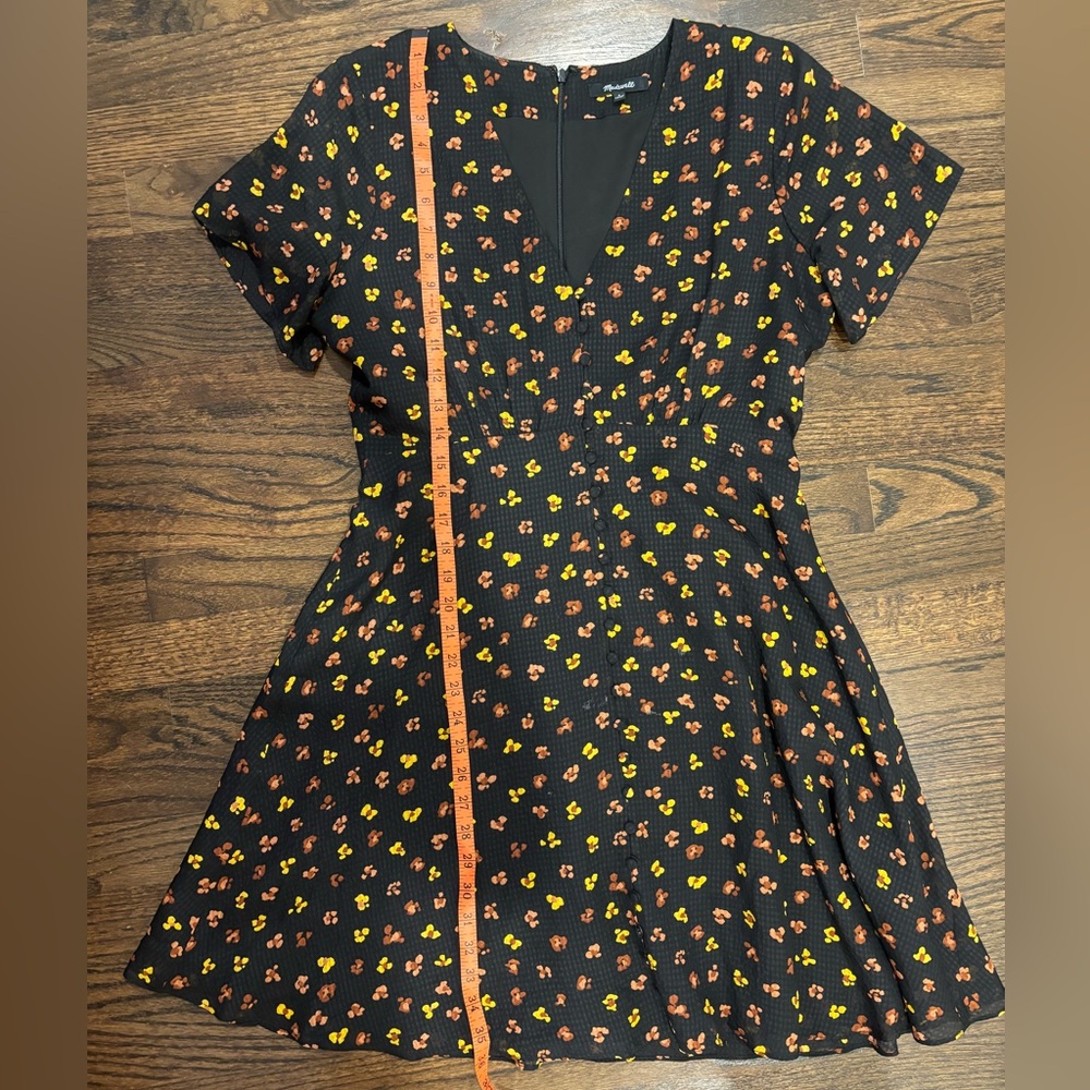 Madewell Silk Button Front Swing Dress 👗